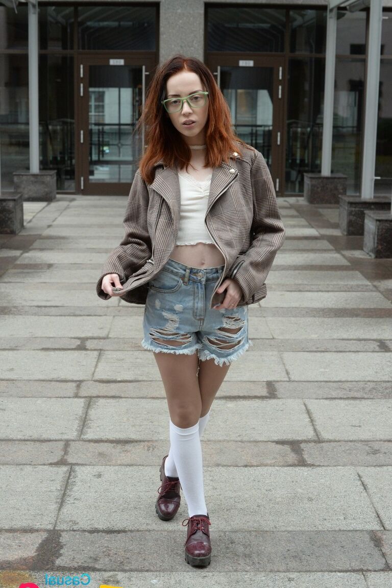 20P 18-year-old nerd Lottie Magne gets her innocent pussy banged deep on the table