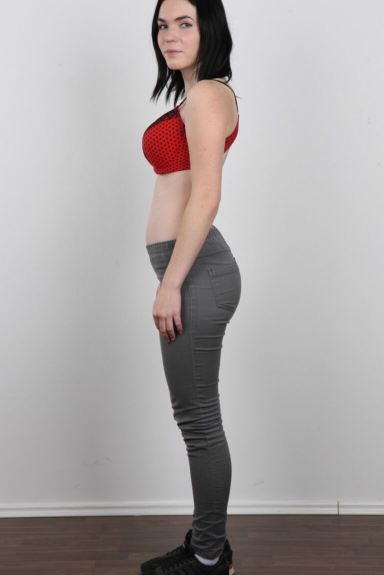 20P Amateur Petra has perky tits and huge nipples photographed for a casting call