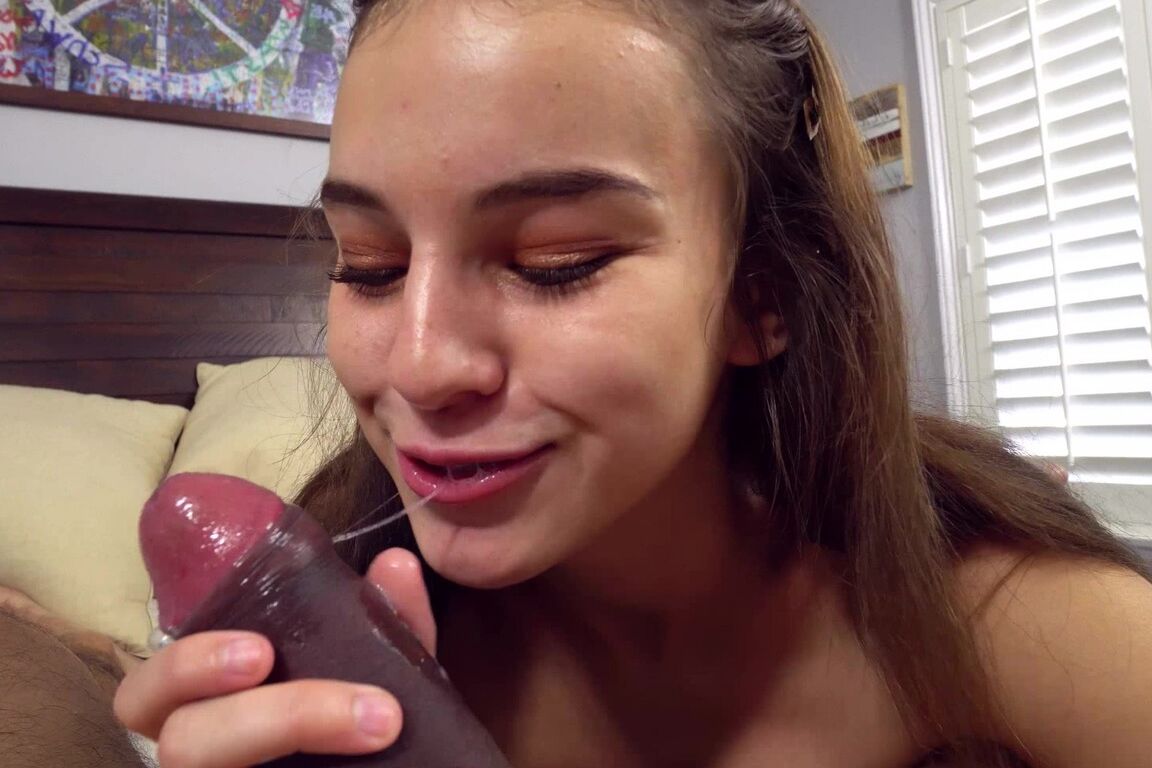 21P Alluring teen with a nice ass Ellie Idol gets her twat rammed POV style