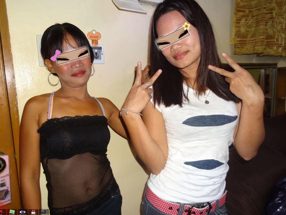 15P 2 Filipina best friends freelancing in Manila getting dirty with white male