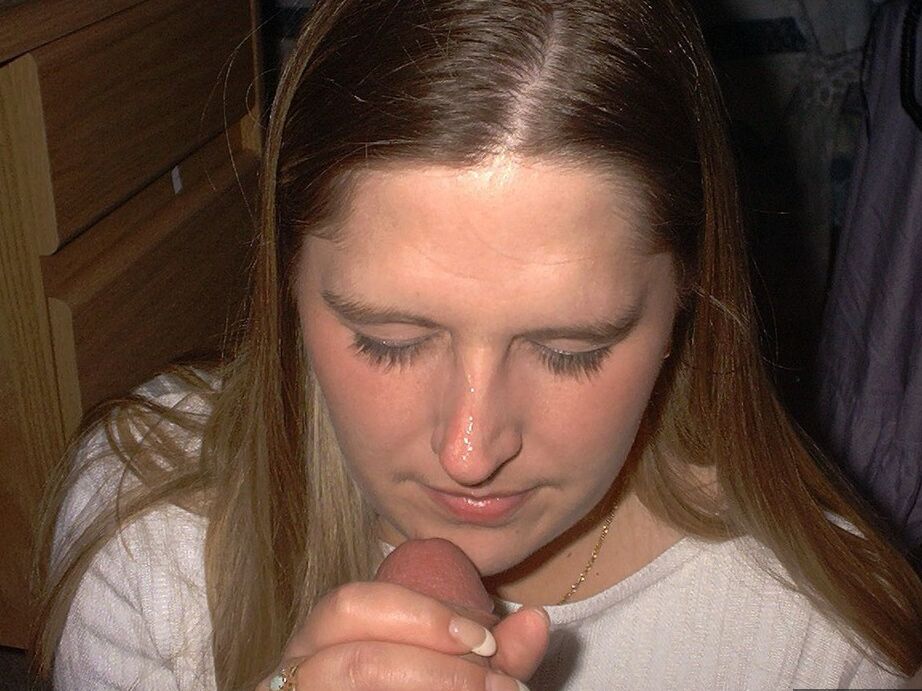 20P Amador BBW Gangbang Mamãe usa esperma no rosto depois de chupar pau