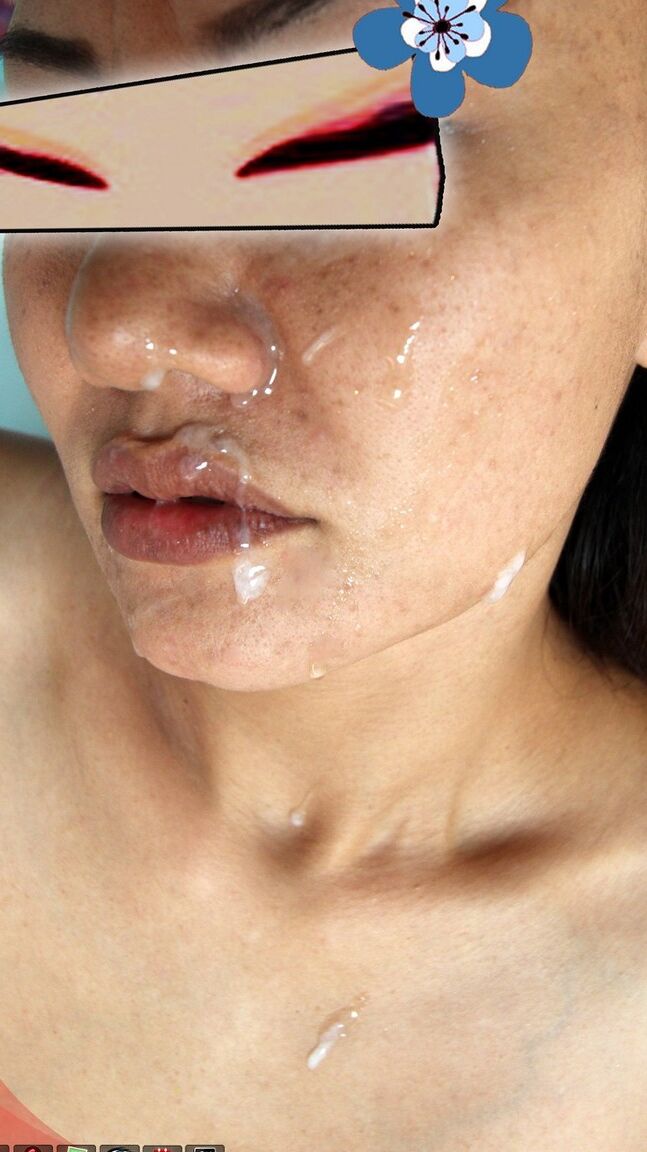 15P Tätowiertes Thai-Babe mit kräftiger Fotze, gestopft und ins Gesicht gespritzt