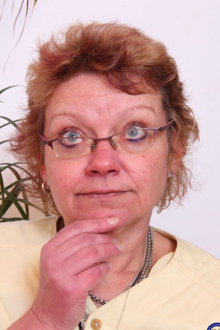 17P Naughty grandmother Birgita seduces a young boy and eats his cum after fucking