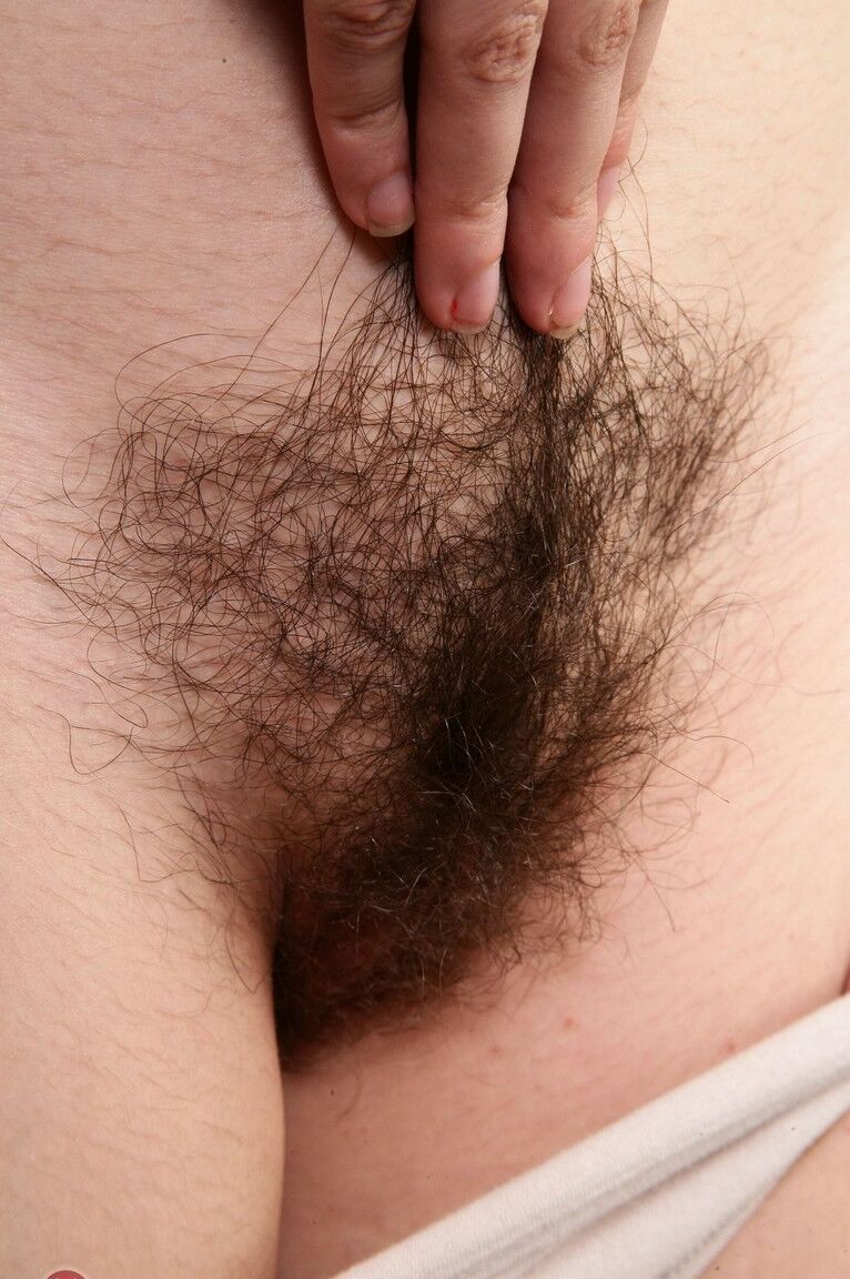 21P Amateur girl with hairy armpits Briar Rose flaunts her bushy twat in a solo