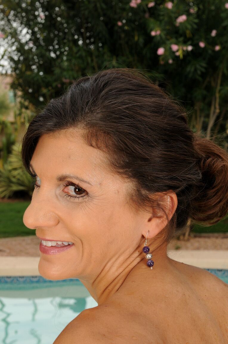 21P Hot MILF Tori Baker exposes her huge breasts and delicious twat in the pool
