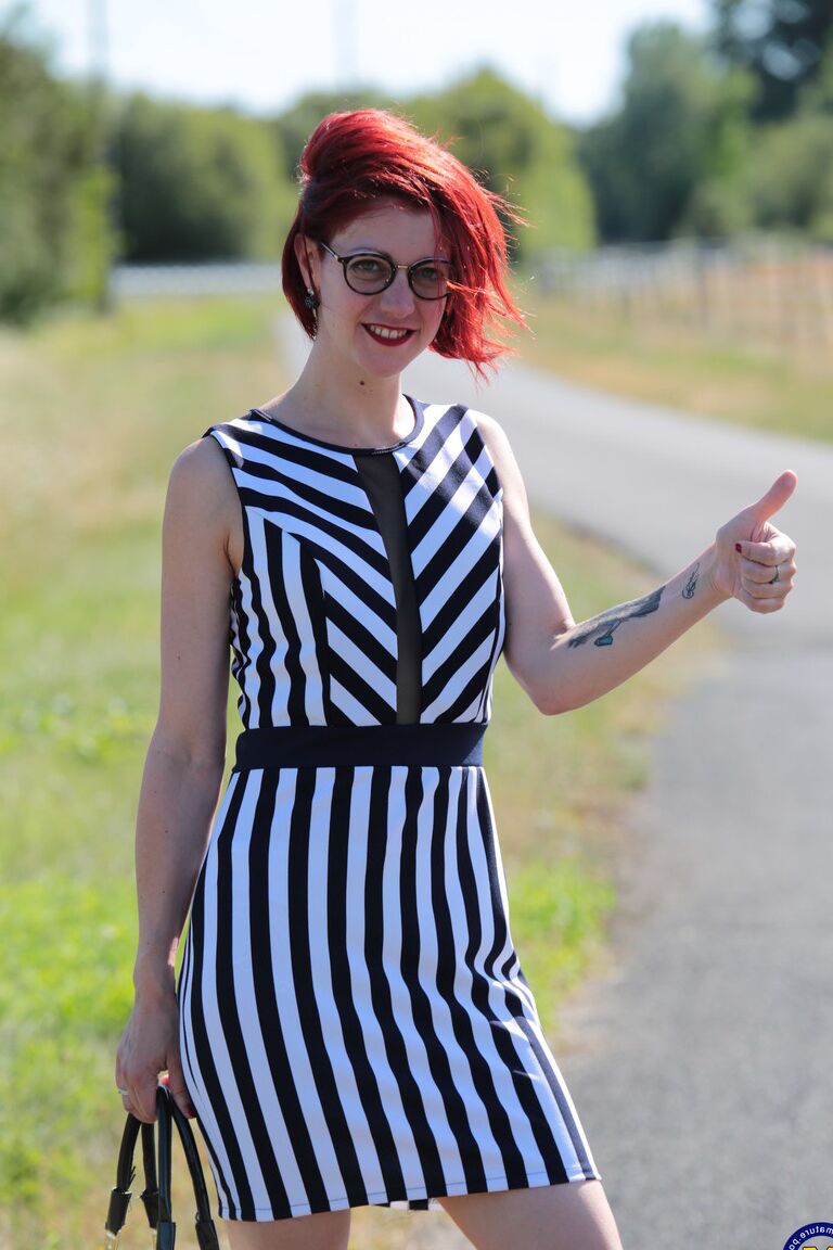 16P Redhead amateur has sex with two boys after exposing herself while hitchhiking