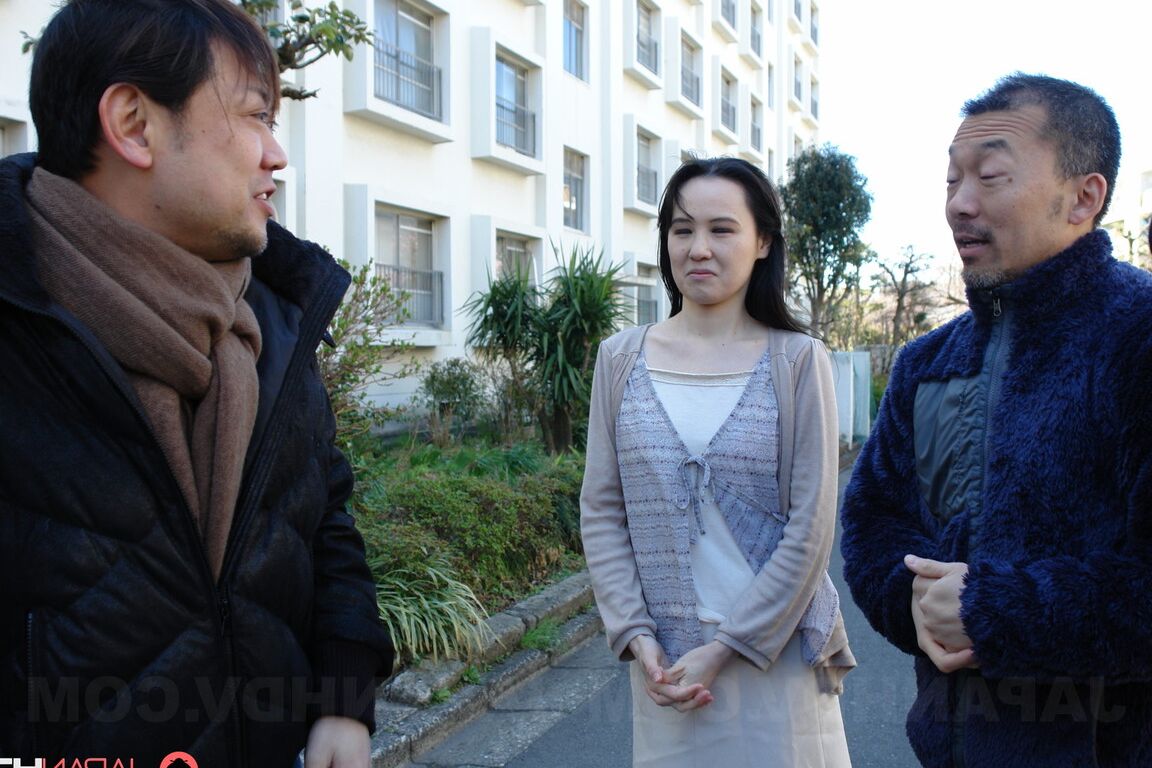21P Small titted Japanese wife Junko Nishimura gets her twat toyed and penetrated