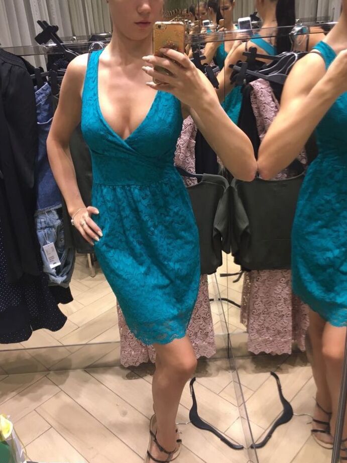 12P Amateur model Lovenia Lux takes clothed and topless selfies