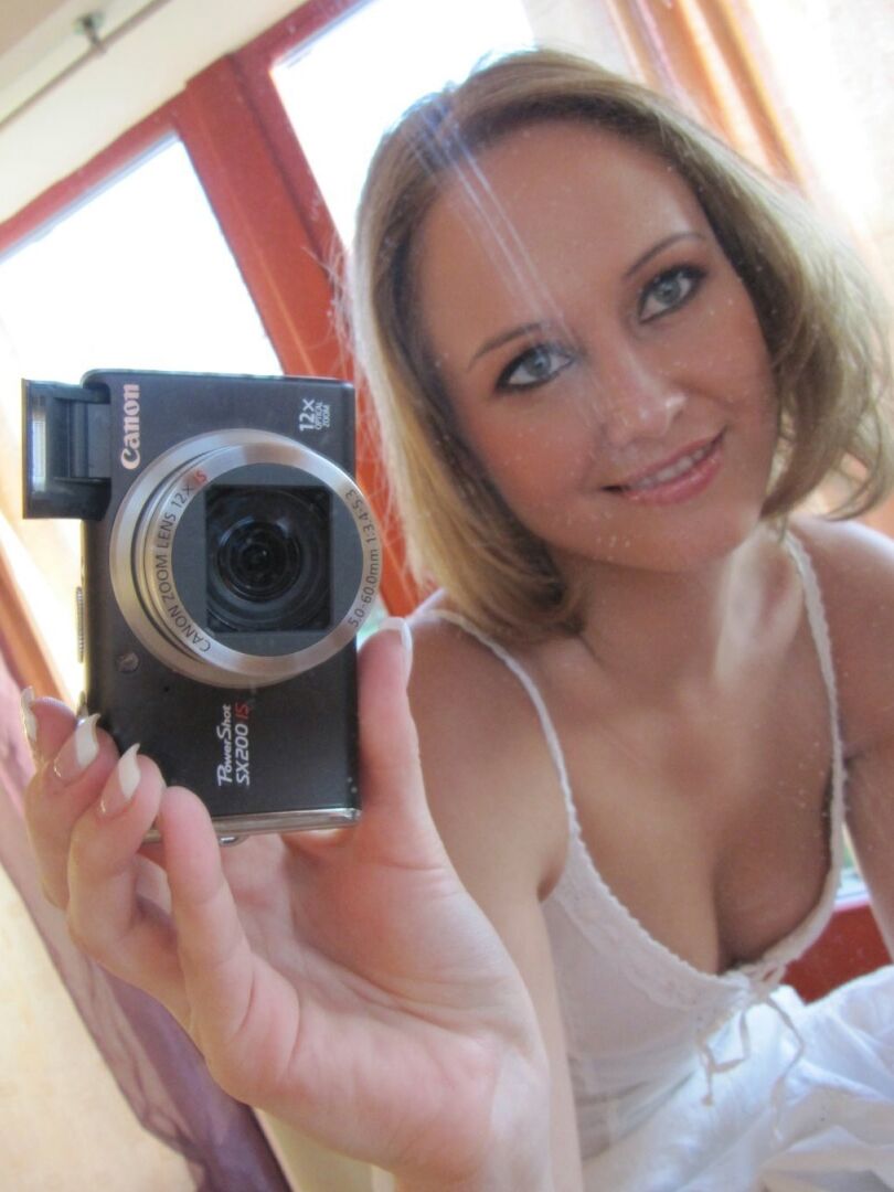 21P Cutie in a white dress Nolana flaunts her small tits and long legs