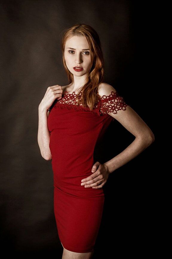 12P Young redhead Radka takes clothed and topless selfies around her place