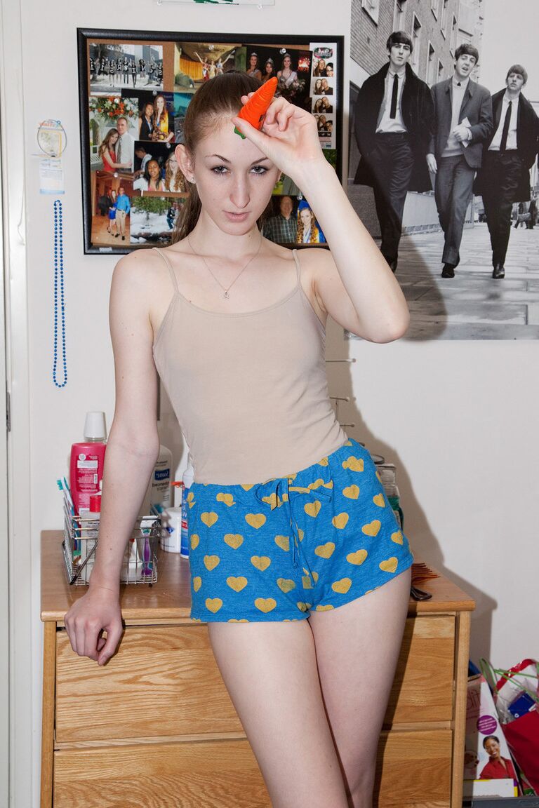 11P Petite babe Haley Gladwell teasing with her small plump ass in sexy panties