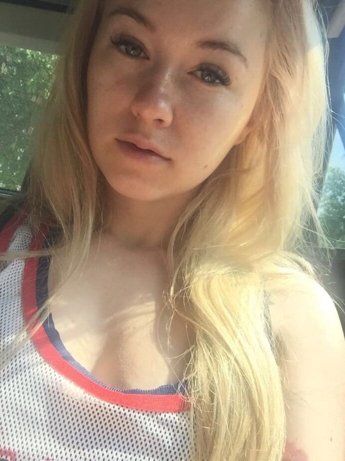 12P Beautiful blonde slut Misha Cross takes a selfie fully clothed and stark naked