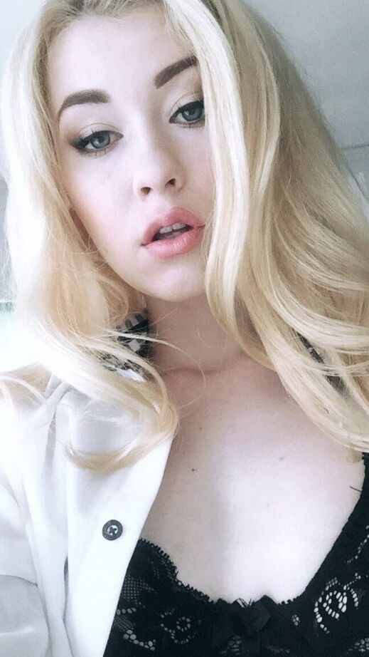 12P Beautiful blonde slut Misha Cross takes a selfie fully clothed and stark naked