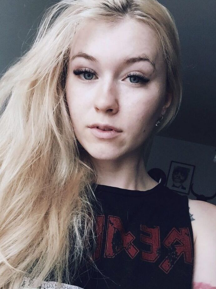12P Beautiful blonde slut Misha Cross takes a selfie fully clothed and stark naked