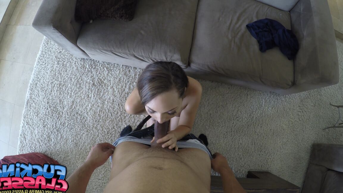 21P Newbie Sabrina Rey gives hot head in POV and gets fucked and jizzed