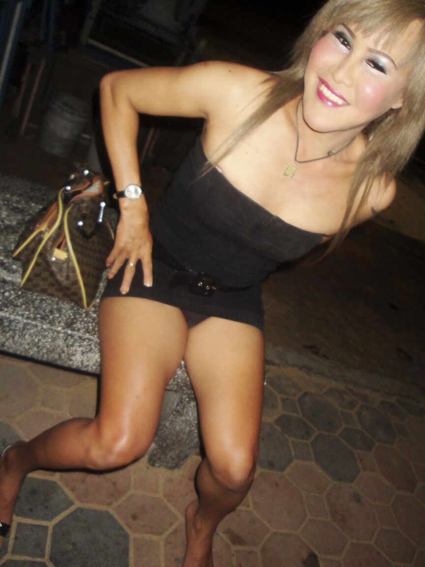 17P Check out Jeab - a ladyboy who loves the beach and loves showing off