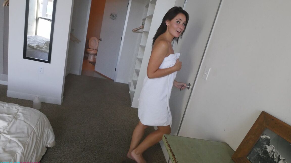 21P Busty teen Nora Wolf gets cunnilingus & a good POV dicking after blowing cock