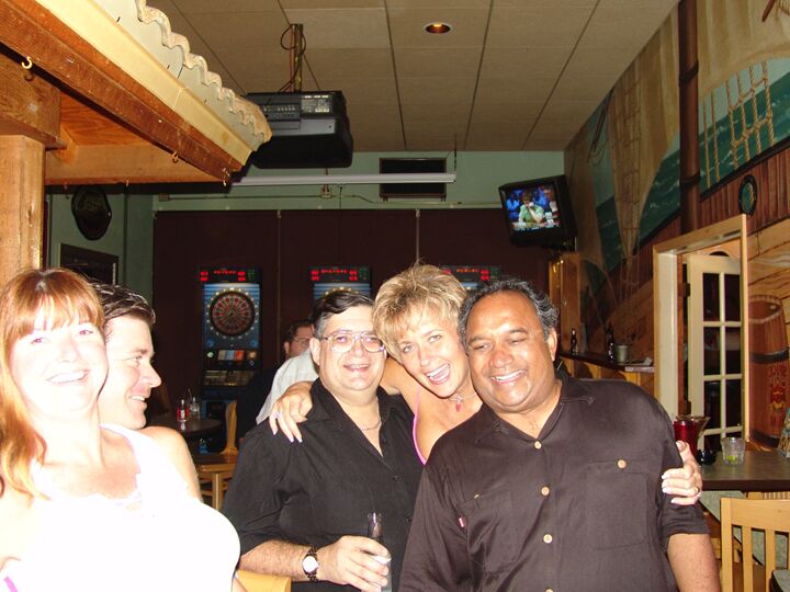 21P Chesty swinger Double Dee lets different men suck her big titties at the bar