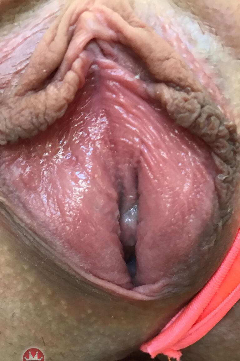 21P Tall slender brunette Aliya Brynn spreading her mind-boggling pussy up close
