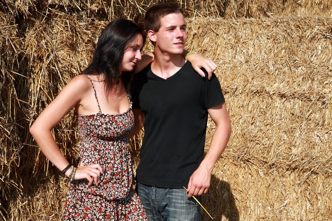 15P In the middle of this open field, these two teen residents of Dorf find the