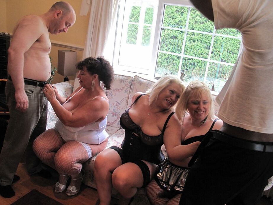 20P Fat older women suck black and white cocks while in their pretties