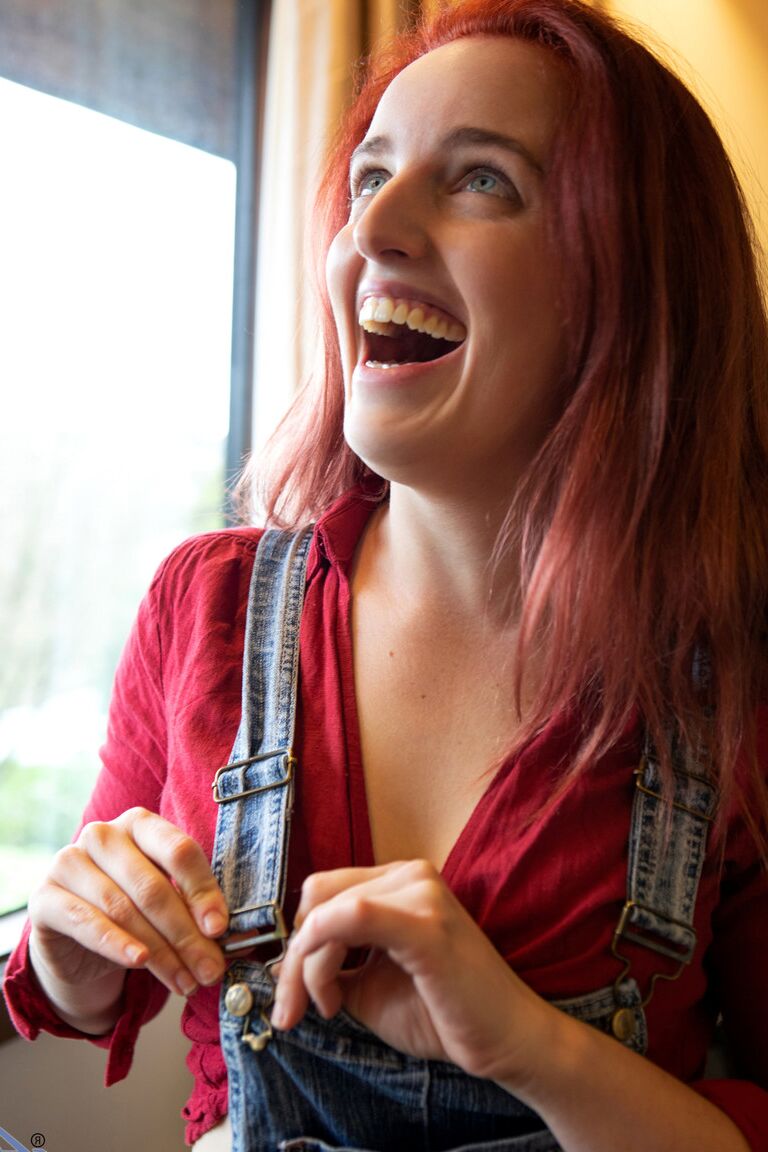 21P Redheaded MILF with natural tits Charlie Forde strips to take nude selfies