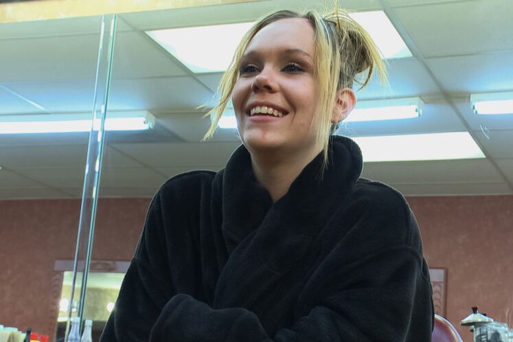 10P Shani Ried gets PLOWED in a Barbershop full of huge COCKS