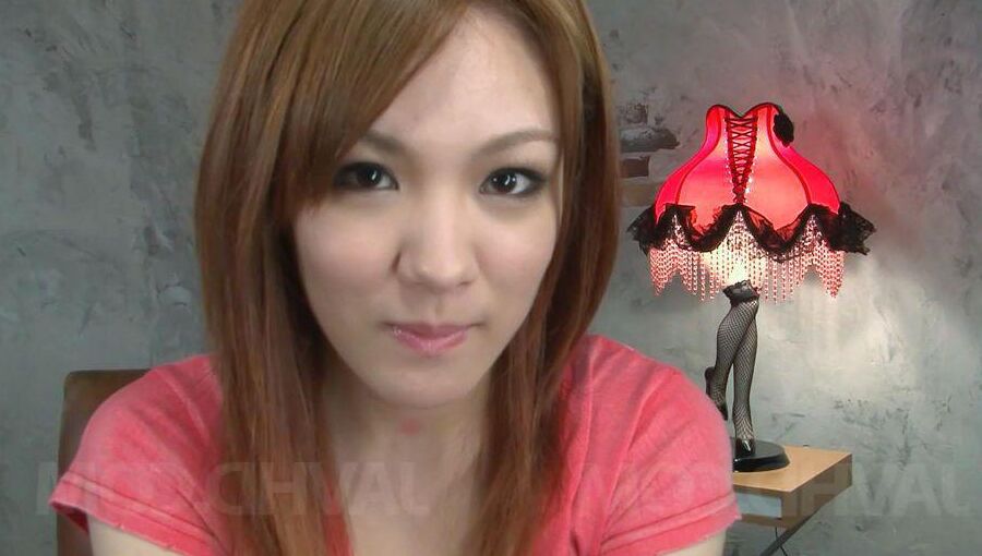 12P Rei Asian gets mini vibrator on nipples and dildos in holes