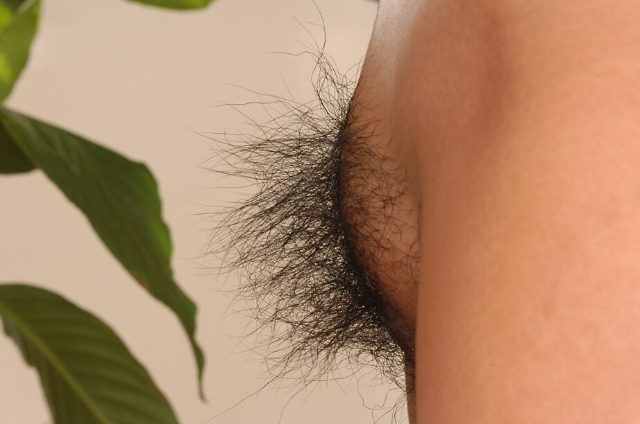 16P Asian slut with a hairy cunt and sexy tiny tits Janet is showing them