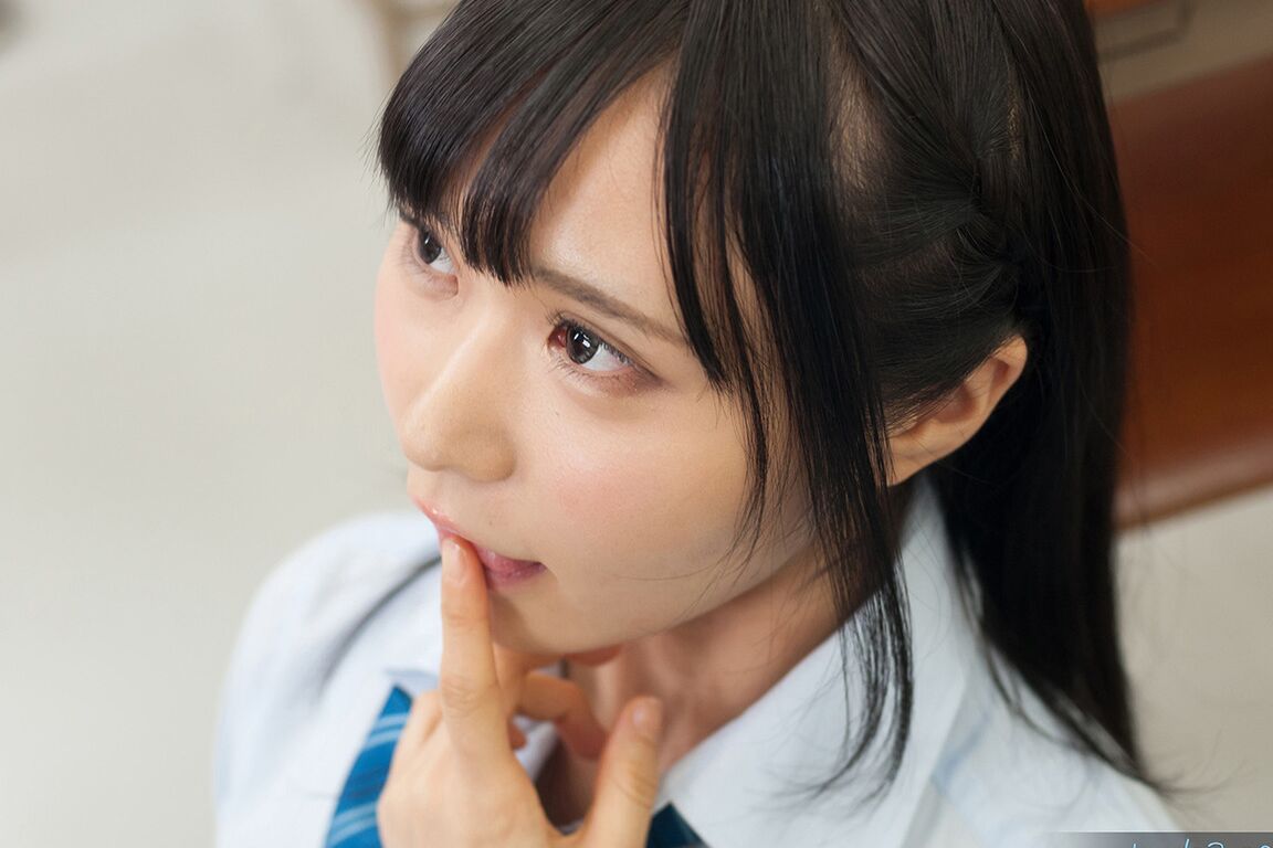16P Adorable tiny Asian schoolgirl licks a cock until she gets a mouthful in class