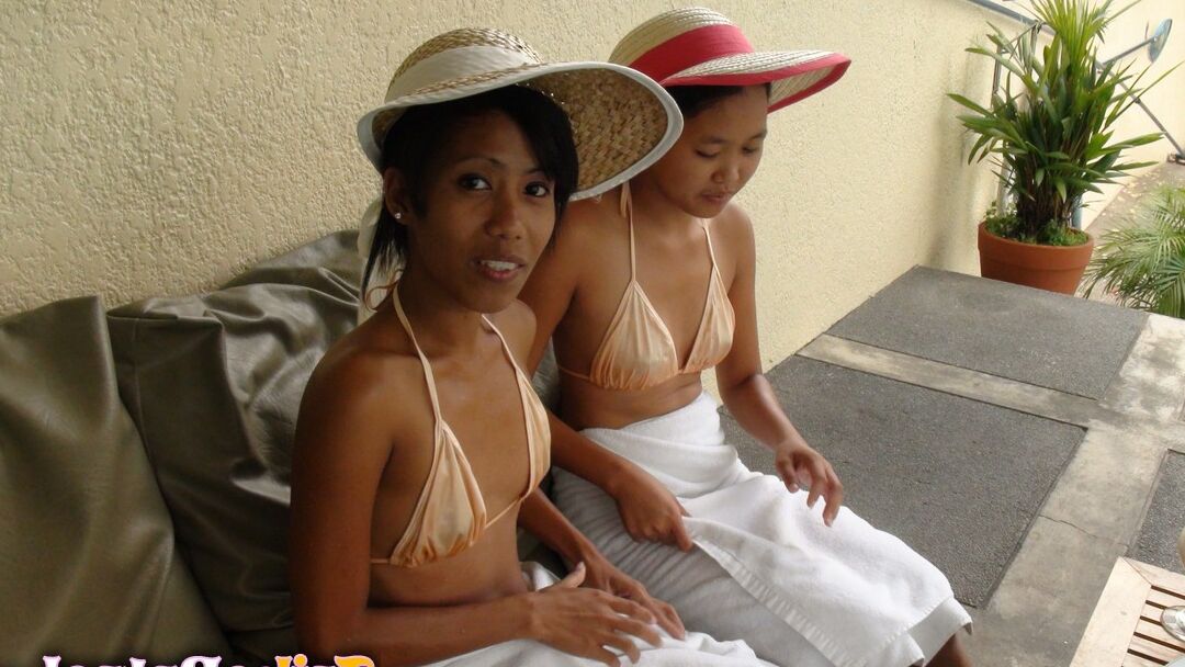 15P Filipina amateurs Mayka and Jeremay have a POV threesome with a sex tourist