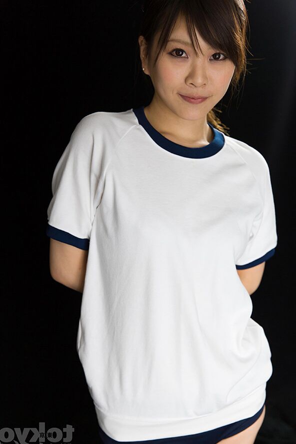 16P Japanese girl has her hands tied behind back before a messy face fuck