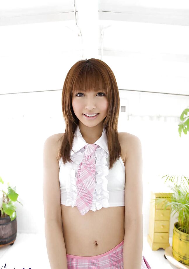 15P Sweet asian coed with hairy muff Kotone Aisaki revealing her tiny curves