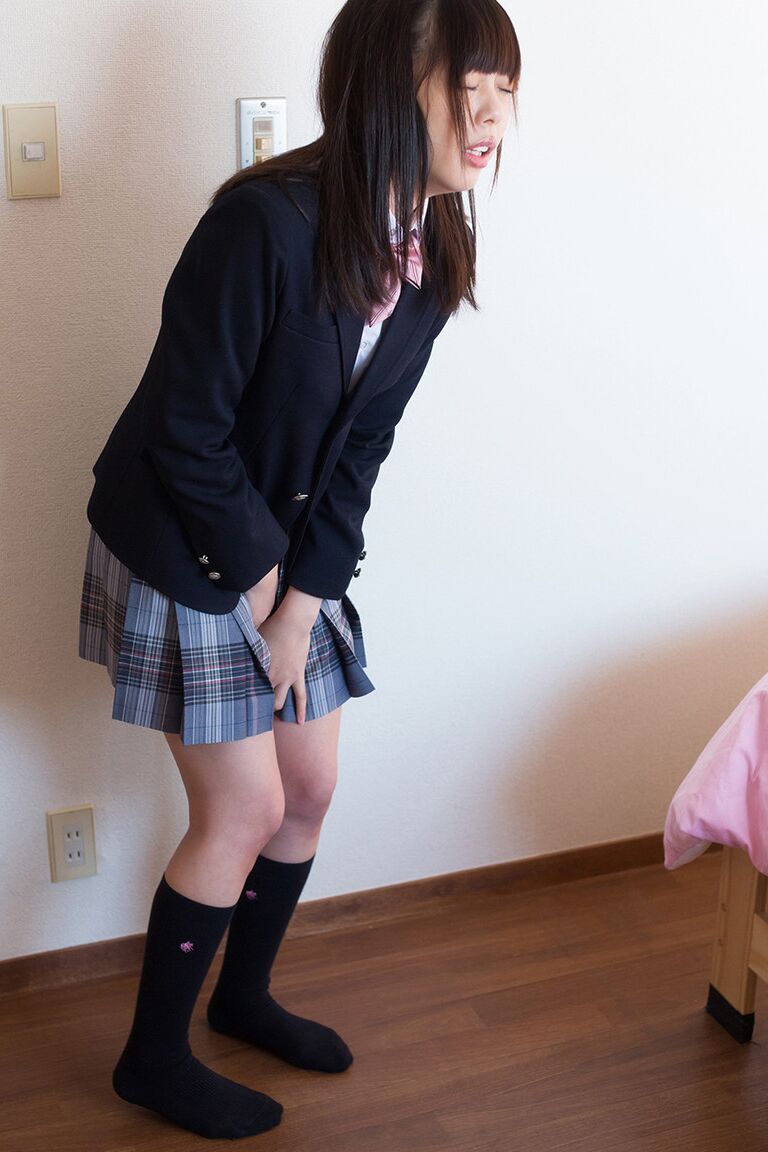 16P Super horny Asian schoolgirl hikes her uniform to use two vibrators to orgasm
