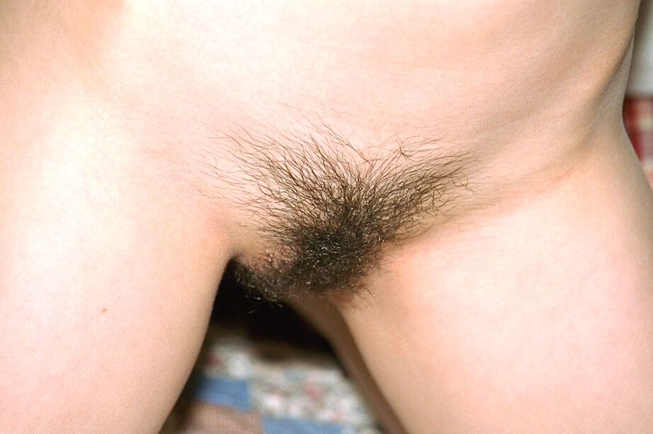 16P Petite Asian first timer Hazel pulling panties aside to reveal hairy vagina