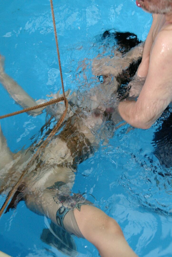 21P Sweet Asian sex slave June Mizuna gets toyed and abused in the pool