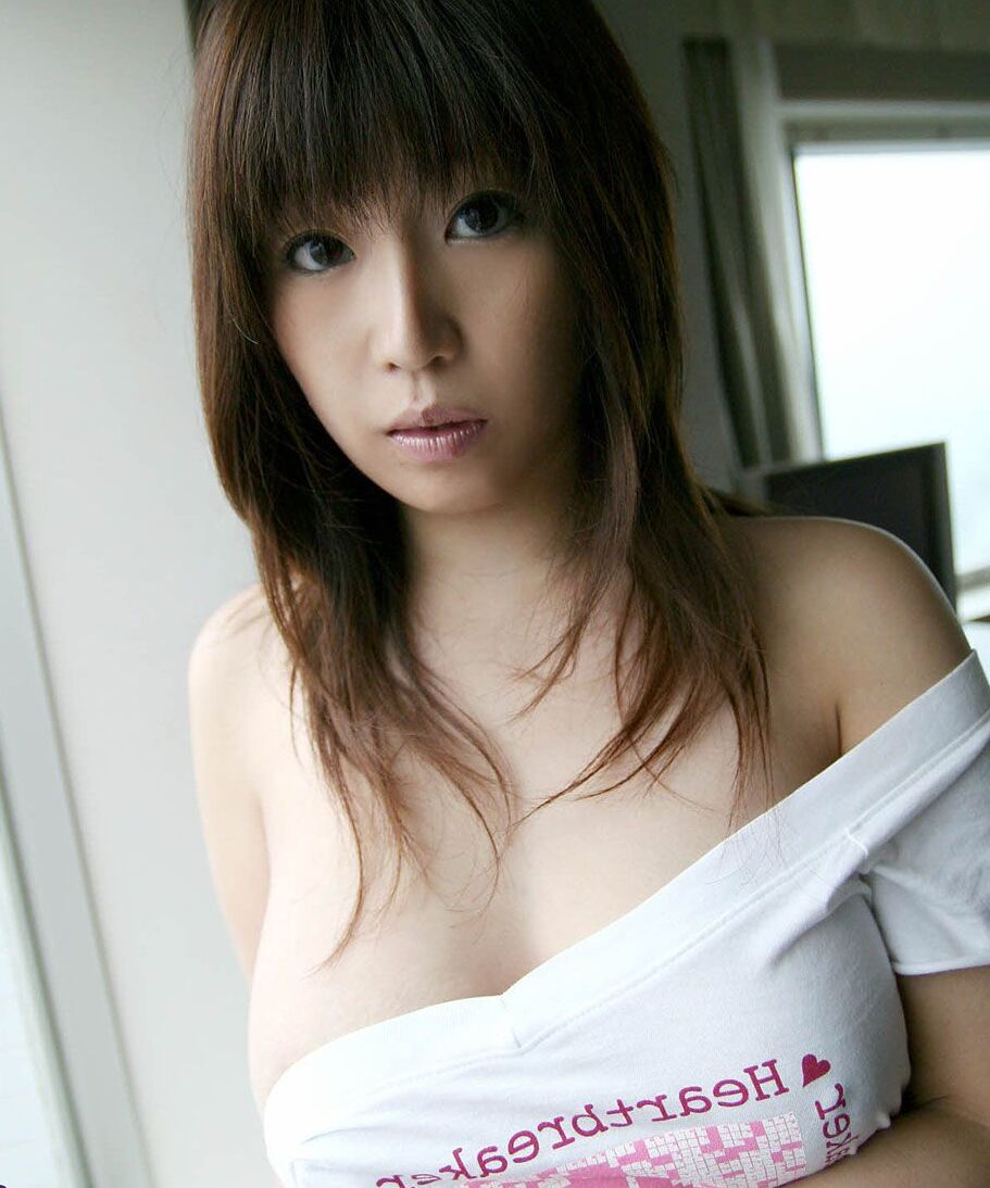 16P Busty Japanese girl Hirono frees her bush from panties and pleated skirt