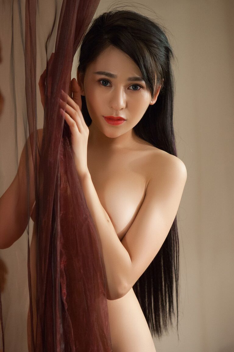 16P Asian goddess Wu Muxi posing for naked playboy pictures indoors