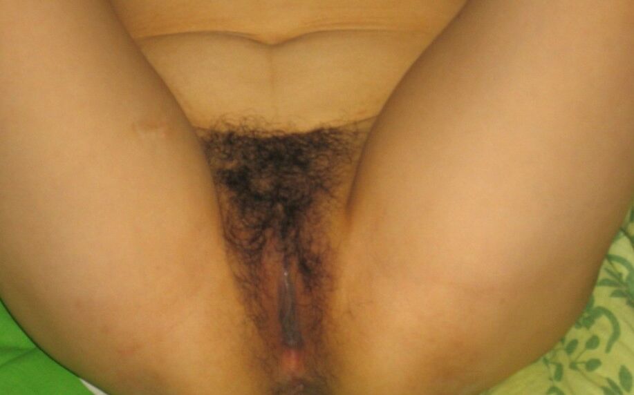 12P Petite Asian shows her hairy bush while modeling naked for the first time