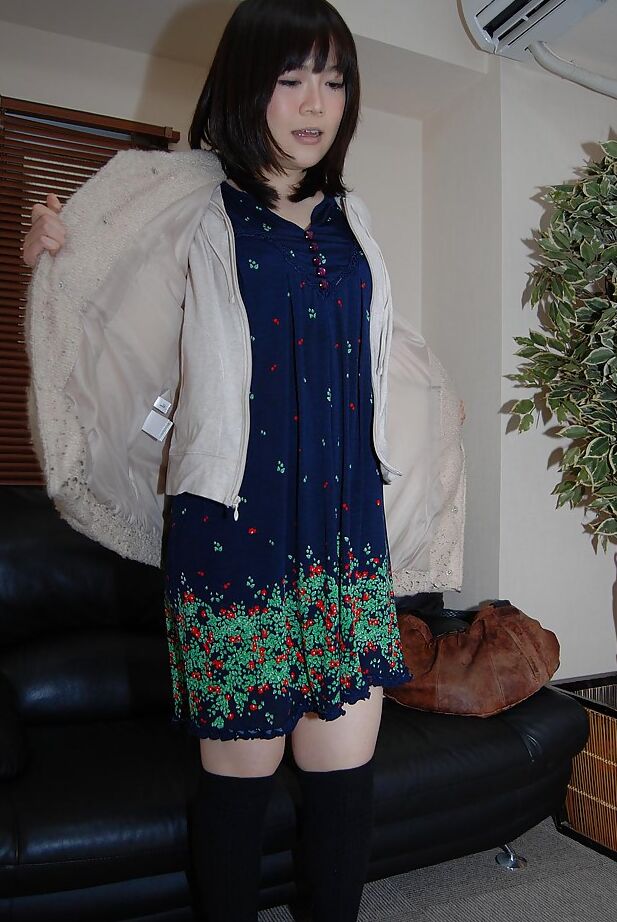 16P Smiley asian lovely Arisa Maeda undressing and spreading lower lips