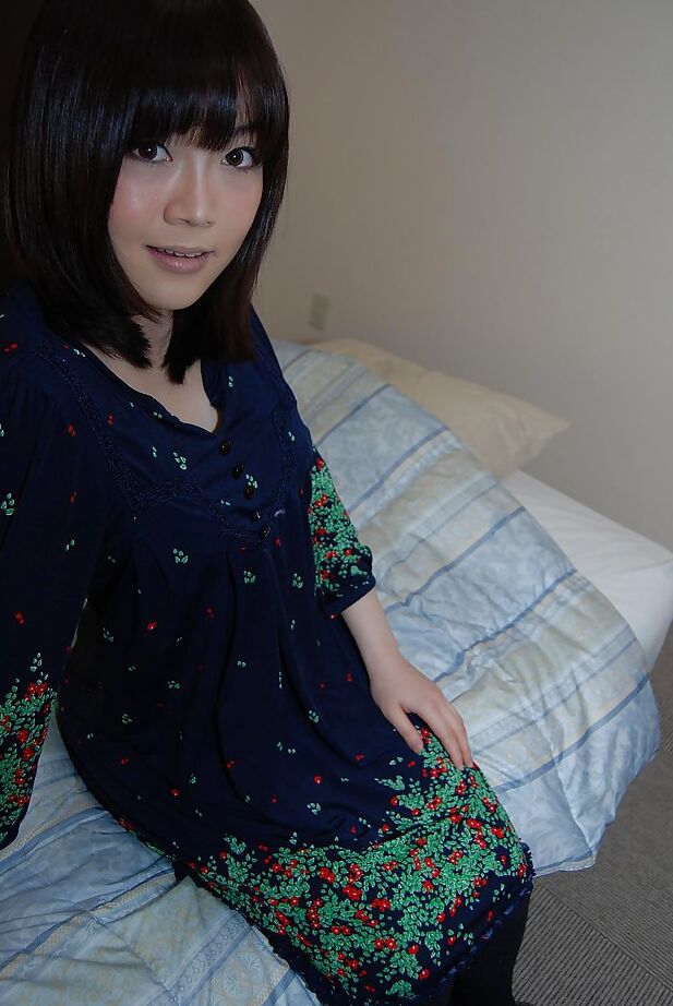 16P Smiley asian lovely Arisa Maeda undressing and spreading lower lips