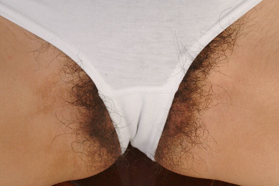 16P Tiffany has the hairiest pussy in the world and she loves it