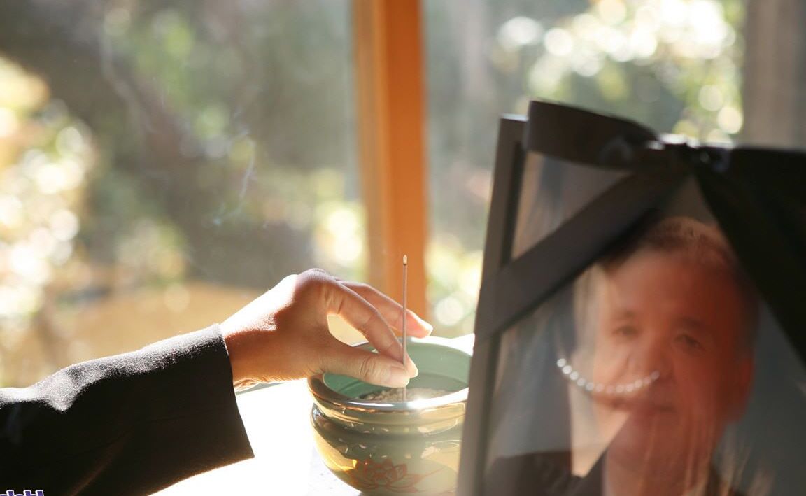 16P Japanese widow Miho Sonoda fondles herself while grieving her late husband