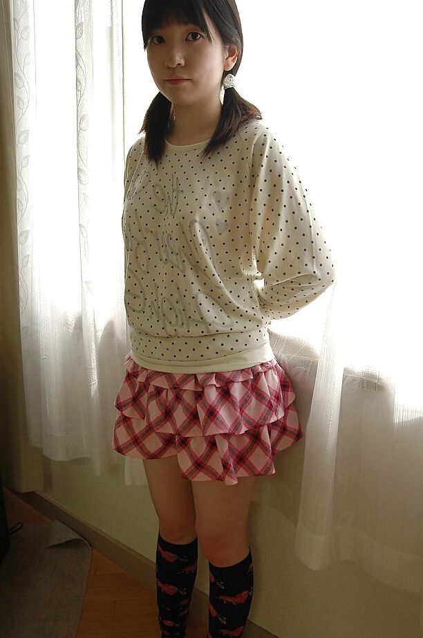 16P Shy asian teen stripping down and showcasing her gash in close up