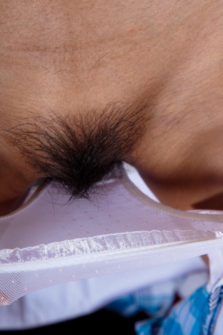 16P Young looking Asian schoolgirl Inco dildos her beaver after removing panties