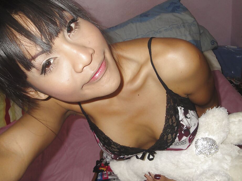 16P Big tit Asian ladyboy Kyrsha playing with toys and stripping in public