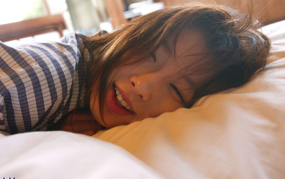 16P Japanese chick Akane Sakura wakes up in proceeds to get completely naked