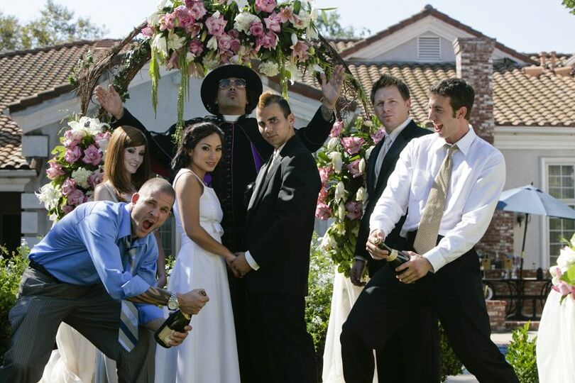 19P Delightful brunette Roxy Jezel enjoys her outdoor wedding day ceremony