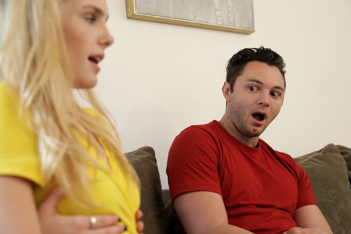 21P Teens with tiny titties Haley Reed and Natalie Knight kiss and please a cock
