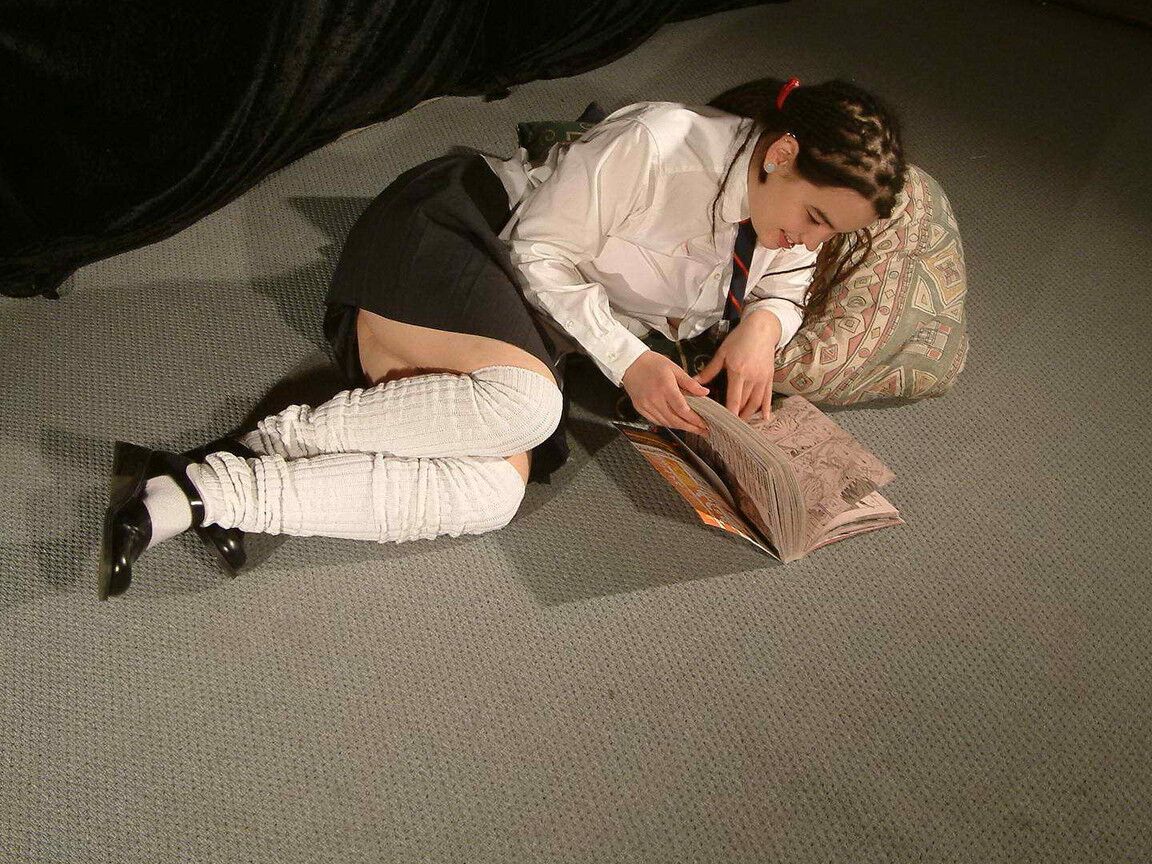 16P Asian schoolgirl has her plump ass turned red while being spanked
